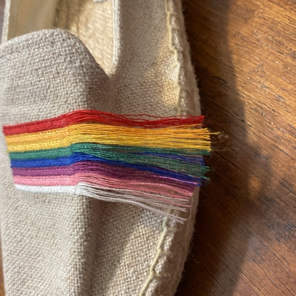 Soludos Rainbow Platform Espadrilles sz. 8 women’s Pride LGBTQ - Picture 3 of 7
